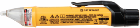 Non-Contact Voltage Tester Pen, Dual Range (12-1000V AC), Laser Pointer, CAT IV 1000V