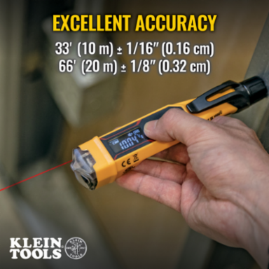 Non-Contact Voltage Tester with Laser Distance Meter, 12-1000V AC, 66-Foot Range