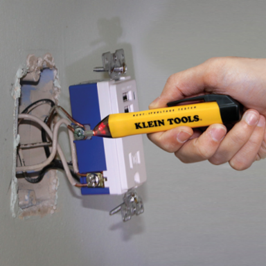 Non-Contact Voltage & GFCI Tester Kit, 50-1000V AC, 3.94 Inch Width