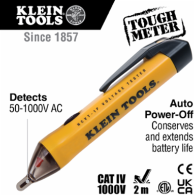 Non-Contact Voltage & GFCI Tester Kit, 50-1000V AC, 3.94 Inch Width