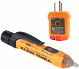 Non-Contact Voltage & GFCI Receptacle Tester Kit, AC Voltage 70-1000V, IP67, 0.281 lbs