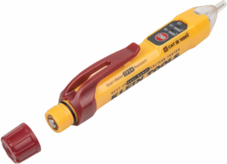 Dual Range Non-Contact Voltage Tester 12-1000V AC, IP54, 6.6 Foot Drop Protection