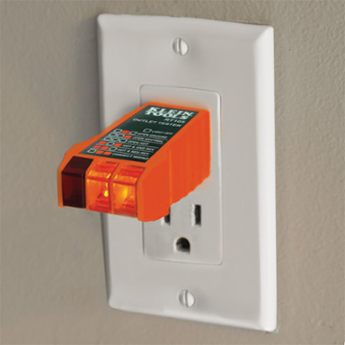 Dual Range Non-Contact Voltage Tester 12-1000V AC with Receptacle Tester