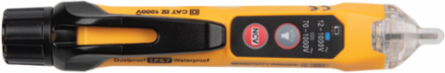 Dual-Range Non-Contact Voltage Tester, 12-1000V AC, IP67, Flashlight, 6.6' Drop Protection