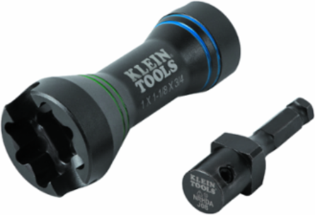 5-in-1 Mini Impact Socket 3/4 Inch, 1 Inch, 1-1/8 Inch Socket Sizes, 7/16 Inch Hex