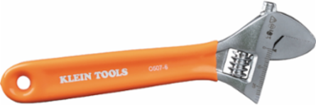 6 Inch Extra-Capacity Adjustable Wrench, 1.06 Inch Jaw Capacity, Forged Steel