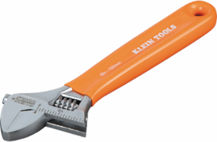 6 Inch Extra-Capacity Adjustable Wrench, 1.06 Inch Jaw Capacity, Forged Steel