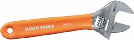 6 Inch Extra-Capacity Adjustable Wrench, 1.06 Inch Jaw Capacity, Forged Steel