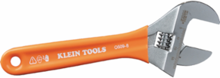 Extra-Wide Jaw Adjustable Wrench, 8-Inch