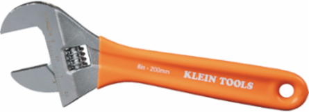 Extra-Wide Jaw Adjustable Wrench, 8-Inch