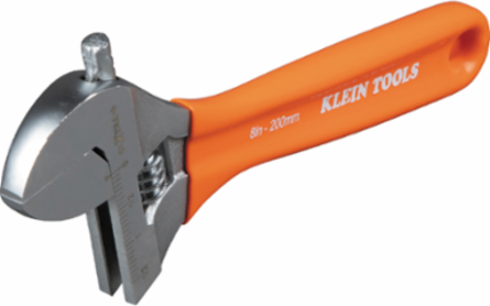 Extra-Wide Jaw Adjustable Wrench, 8-Inch
