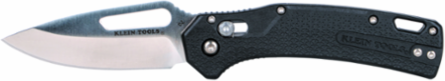 Resurgence Pocket Knife, 3 Inch D2 Steel Drop Point Blade, Black Handle