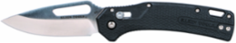 Resurgence Pocket Knife, 3 Inch D2 Steel Drop Point Blade, Black Handle