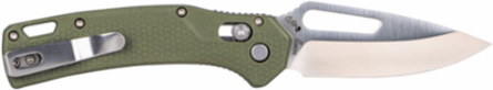 Resurgence Pocket Knife, 7.13 Inch Overall, D2 Steel Drop Point Blade, Moss Green Handle
