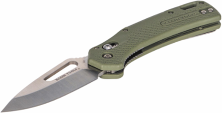 Resurgence Pocket Knife, 7.13 Inch Overall, D2 Steel Drop Point Blade, Moss Green Handle