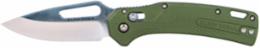 Resurgence Pocket Knife, 7.13 Inch Overall, D2 Steel Drop Point Blade, Moss Green Handle