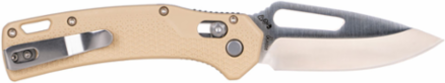 Resurgence Pocket Knife, 3 Inch Drop Point Blade, Sand Handle, Lightweight 0.176 lbs
