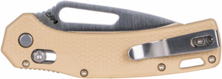 Resurgence Pocket Knife, 3 Inch Drop Point Blade, Sand Handle, Lightweight 0.176 lbs