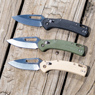 Resurgence Pocket Knife, 3 Inch Drop Point Blade, Sand Handle, Lightweight 0.176 lbs