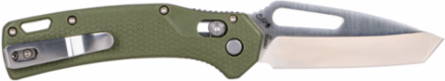 Resurgence Pocket Knife, 7.13 Inch Overall Length, D2 Steel Tanto Blade, Moss Green Handle