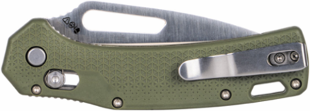 Resurgence Pocket Knife, 7.13 Inch Overall Length, D2 Steel Tanto Blade, Moss Green Handle