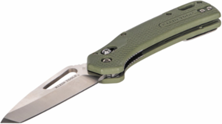 Resurgence Pocket Knife, 7.13 Inch Overall Length, D2 Steel Tanto Blade, Moss Green Handle