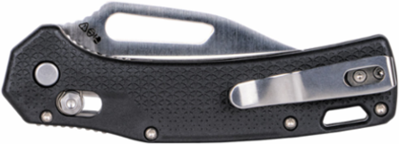 Resurgence Clip Point Pocket Knife, D2 Steel Blade, 3 Inch Blade Length, Black Handle