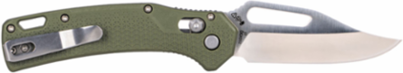 Resurgence Pocket Knife, 7.13 Inch Overall, D2 Steel Clip Point Blade, Moss Green Handle