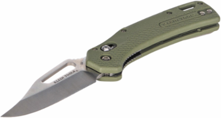 Resurgence Pocket Knife, 7.13 Inch Overall, D2 Steel Clip Point Blade, Moss Green Handle