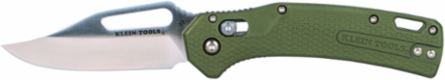 Resurgence Pocket Knife, 7.13 Inch Overall, D2 Steel Clip Point Blade, Moss Green Handle