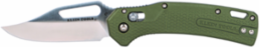 Resurgence Pocket Knife, 7.13 Inch Overall, D2 Steel Clip Point Blade, Moss Green Handle
