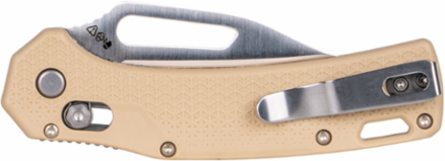 Resurgence Pocket Knife, 3 Inch Clip Point Blade, Sand Handle, 0.1710 lbs