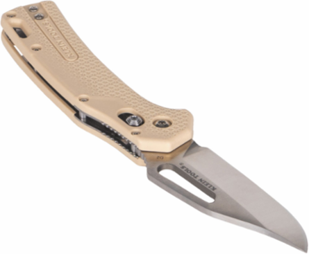 Resurgence Pocket Knife, 3 Inch Clip Point Blade, Sand Handle, 0.1710 lbs