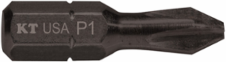 #1 Phillips Insert Power Driver 1 Inch, Pack of 5, 1/4 Inch Hex Shank