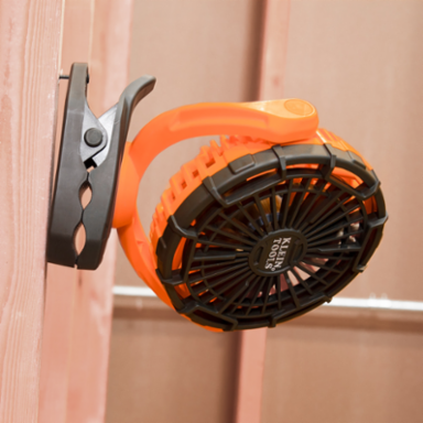 Rechargeable Jobsite Fan, 10-1/2 Inch, Dual Speed, 5200 mAh Lithium-Ion Battery