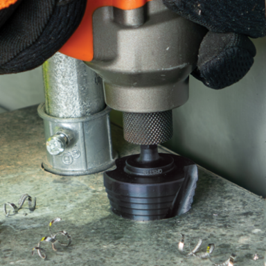 Step Drill Bit, 7/8 to 1-3/8 Inch, Aluminum Titanium Coating, Impact Rated