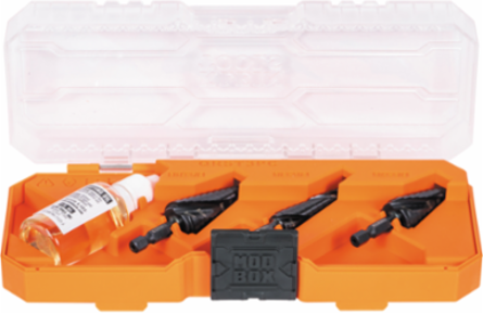 Premium Quick Release Step Bit Set, 3 Piece, Sizes 1/2-Inch to 7/8-Inch