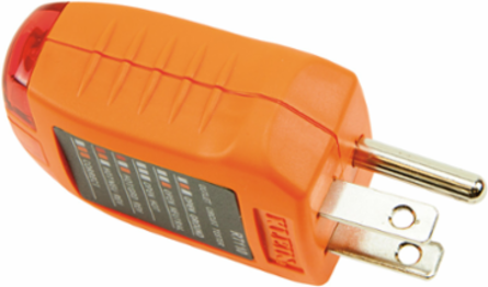 Receptacle Tester, 110/125V AC, 6.6-Foot Drop Protection, 0.1220 lbs