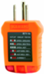 Receptacle Tester, 110/125V AC, 6.6-Foot Drop Protection, 0.1220 lbs