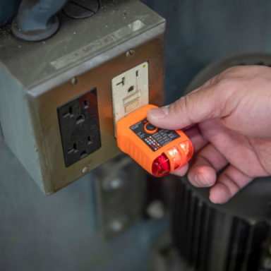 GFCI Outlet Tester 110/125V AC, Drop Protection 6.6', 0.123 lbs