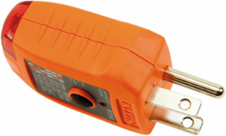 GFCI Outlet Tester 110/125V AC, Drop Protection 6.6', 0.123 lbs