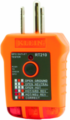 GFCI Outlet Tester 110/125V AC, Drop Protection 6.6', 0.123 lbs