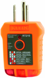 GFCI Outlet Tester 110/125V AC, Drop Protection 6.6', 0.123 lbs