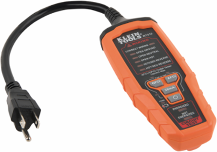 AFCI/GFCI Outlet Tester, 7.4 Inch Length, CATIII 135V Safety Rating
