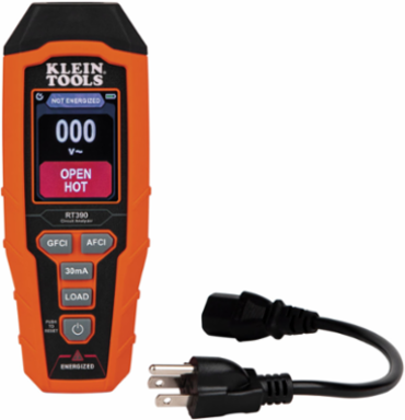 Circuit Analyzer 135V AC with Large LCD, Tests AFCI/GFCI, Voltage Drop, 12A/15A/20A