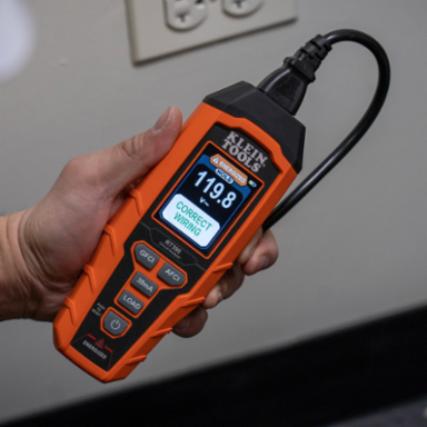 Circuit Analyzer 135V AC with Large LCD, Tests AFCI/GFCI, Voltage Drop, 12A/15A/20A