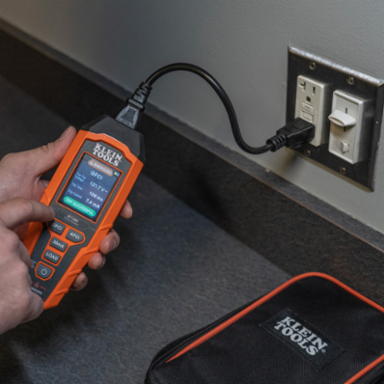 Circuit Analyzer 135V AC with Large LCD, Tests AFCI/GFCI, Voltage Drop, 12A/15A/20A