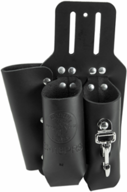 Leather Lineman's Tool Pouch, 3 Pockets for Pliers, Fits Belts Up to 2 Inch