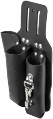 Leather Lineman's Tool Pouch, 3 Pockets for Pliers, Fits Belts Up to 2 Inch