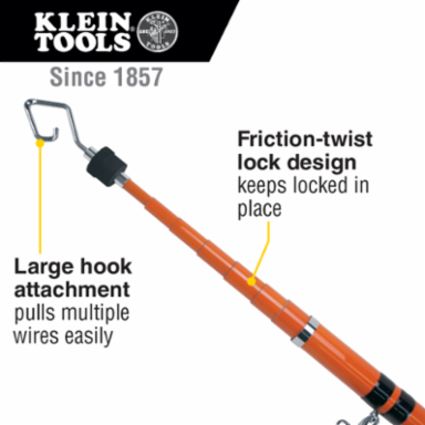WireSpanner Plus™ Telescopic Pole, 18-Foot Extension, Lightweight Resin